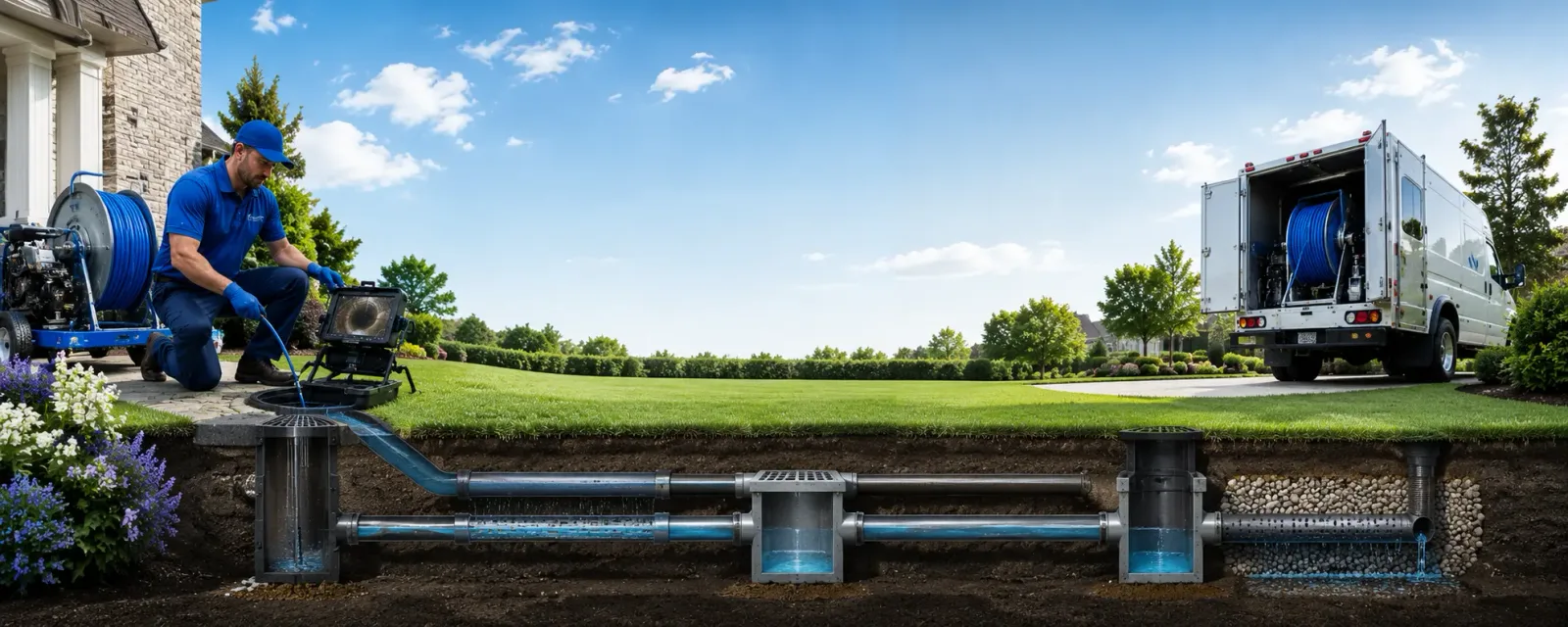 Outdoor drain cleaning information for Calvin, KY